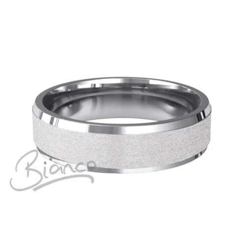 Patterned Designer White Gold Wedding Ring - Dilectio